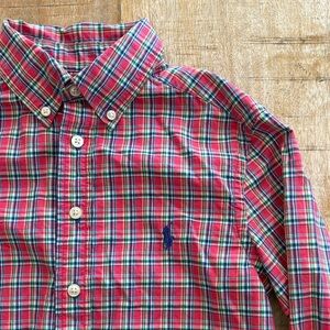Ralph Lauren Boys Plaid Shirt size S(8)